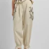 Wide Leg Linen Trousers