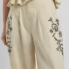Wide Leg Linen Trousers