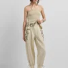 Wide Leg Linen Trousers