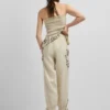 Wide Leg Linen Trousers