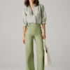 Wide Trousers with Front Buttons Wide Trousers with Front Buttons