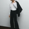 Wide Velvet Trousers