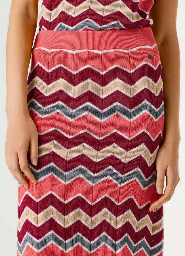 Zigzag Striped Maxi Skirt Zigzag Striped Maxi Skirt