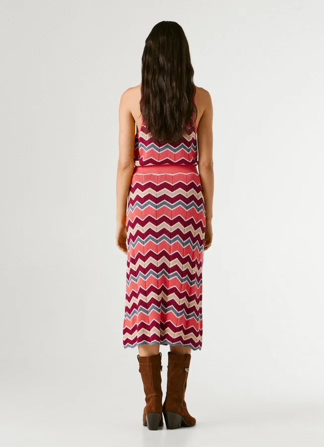Zigzag Striped Maxi Skirt Zigzag Striped Maxi Skirt