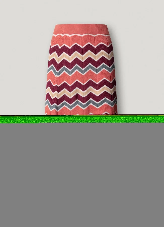 Zigzag Striped Maxi Skirt Zigzag Striped Maxi Skirt